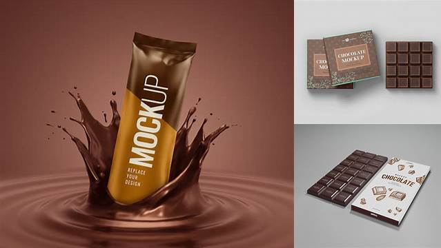 9616+ Chocolate Mockup Professional PSD Resource