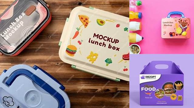 9616+ Lunch Box Mockup Download Premium Free PSD