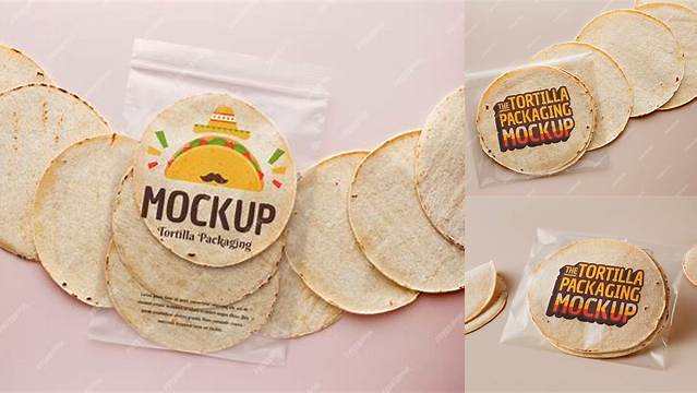 9617+ Tortilla Mockup Free PSD