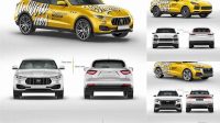 962+ Luxury Crossover SUV Side View Creative High-Resolution PSD Freebie