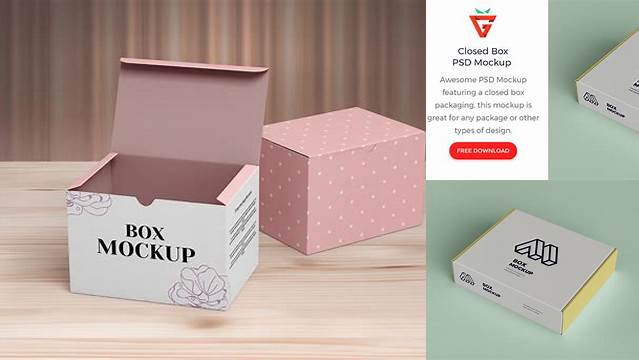 9623+ Closed Box PSD Mockup Exclusive Layered PSD Mockup