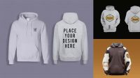 9624+ Men’s Pullover Hoodie PSD Mockup Half Side View Elegant PSD Mockup