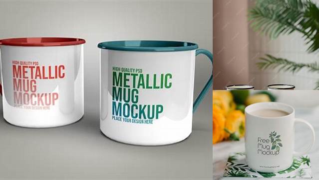 9630+ Metallic Mug PSD Mockup Versatile and Modern PSD Mockup