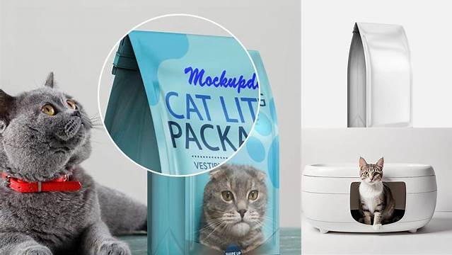 9632+ Cat Litter Mockup Creative Design File