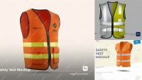 9633+ Safety Vest Mockup Psd Free Customizable PSD Templates