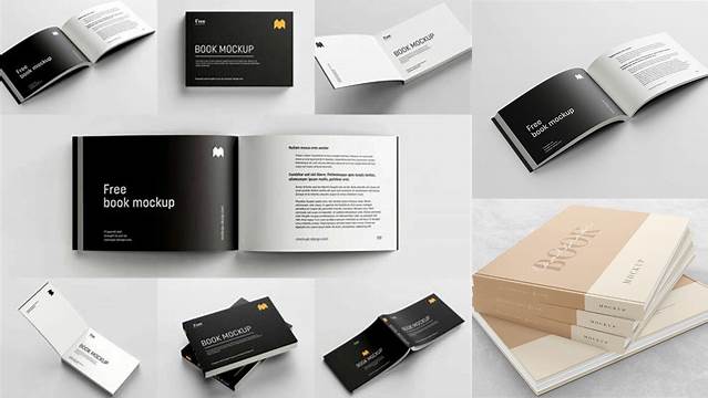 9635+ Free Landscape Book Mockup Mockup PSD Free Download