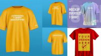 9637+ Oversize Tshirt Mockup Easy to Use PSD