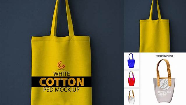 9638+ Cotton Bag PSD Mockup PSD Free Download