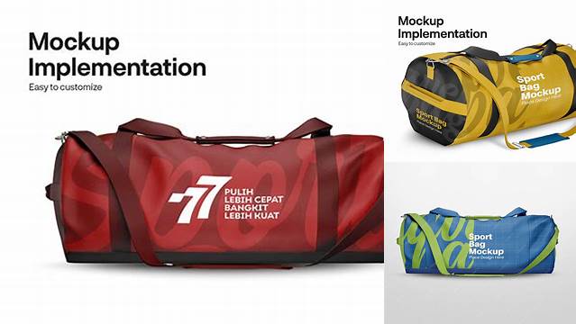 9642+ Sport Bag Mockup Digital Download