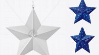 9650+ Matte Christmas Star Toy PSD Mockup Front View High-Quality Digital Mockup Resource