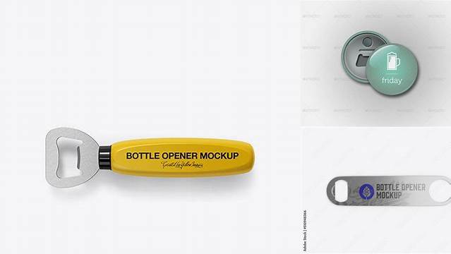 9651+ Bottle Opener Mockup Free Include TIFF