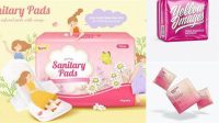 9655+ Sanitary Pads Mockup Digital Download