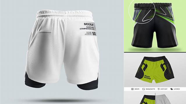 9656+ Men's Shorts Mockup Free Free Editable Photoshop Template