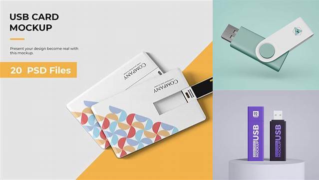 9667+ Usb Card Mockup Free Download Versatile Photoshop File