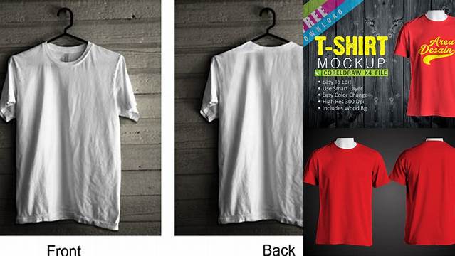 967+ Mockup Kaos Polos Cdr X7 Creative Photoshop Resources