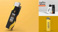 9673+ Glossy Lighter PSD Mockup Easy-to-Use PSD Template