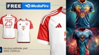 9683+ Adidas Jersey Mockup Free Premium Design Freebie