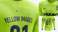 969+ Men’s Soccer Jersey LS PSD Mockup Back Half Side View Free Downloadable Graphic Resource