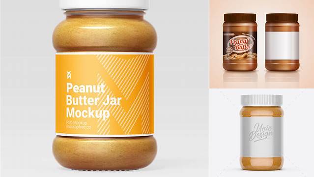 9690+ Peanut Butter Jar Mockup Free Download Best for Showcase