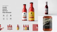 9691+ Glass Jar with Sauce PSD Mockup Creative Design PSD Free Download