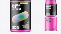 9695+ Matte Protein Jar PSD Mockup Front View Download Free