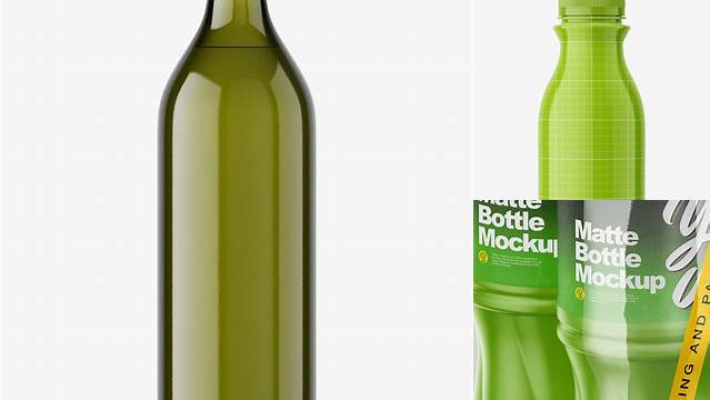 9696+ 1L Matte Bottle PSD Mockup Halfside View Download Now High-Quality PSD Template