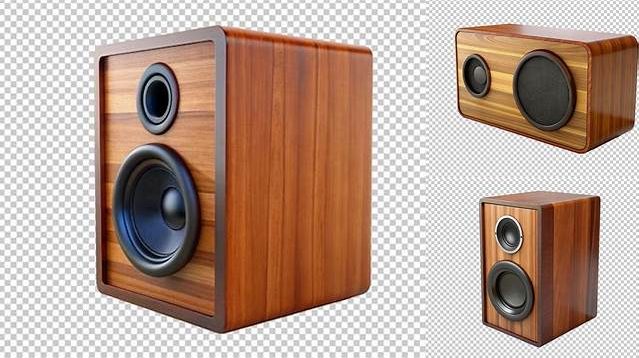 9697+ Wooden Audio Speaker PSD Mockup Professional Design PSD