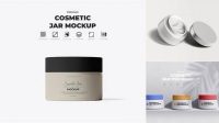 9701+ Matte Round Cosmetic Jar PSD Mockup Modern and Unique Freebie PSD