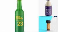 9703+ Matte Bottle PSD Mockup High-Angle Shot Creative and Modern PSD Freebie