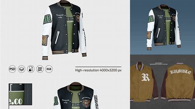 9706+ Varsity Jacket Mockup Download Free