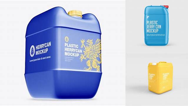 9713+ Plastic Jerry Can Mockup Include TIFF