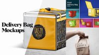 9714+ Bag Delivery Mockup Free PSD