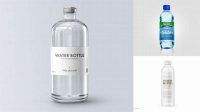 9719+ Clear Glass Bottle With Water PSD Mockup High-End Professional PSD Resources