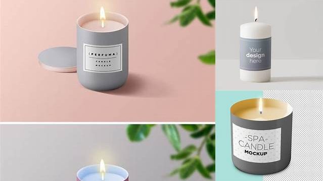 972+ Number 4 Candle PSD Mockup Layered Photoshop Template