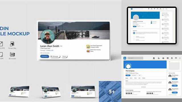 9726+ Linkedin Profile Mockup Free Best for Showcase