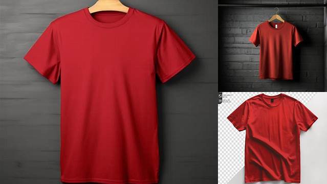 9730+ Mockup Kaos Merah Maroon Digital Download