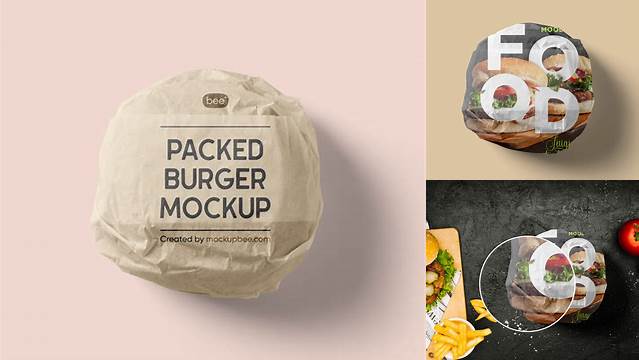 9731+ Burger Paper Mockup Free Digital Download