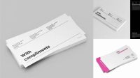 9733+ Compliment Slip Mockup Include TIFF