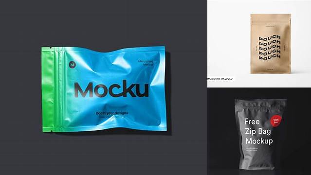 9734+ Ziplock Bag Mockup PSD Download