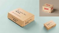 9736+ Delivery Box Mockup Customizable Design Files