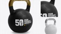 9737+ Iron Weight PSD Mockup Half Side View Editable Photoshop File