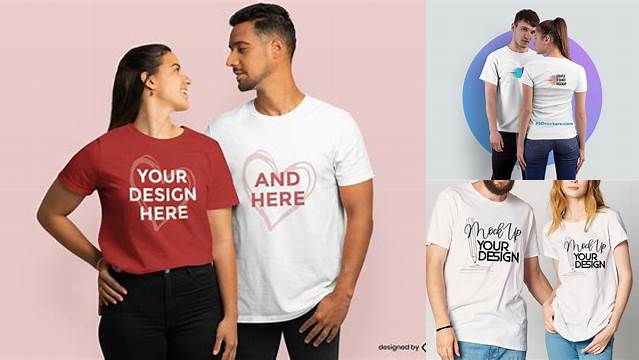 9740+ Couple T-shirt Mockup Free Download Easy to Use PSD