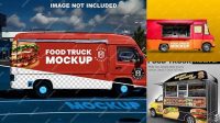 9742+ Food Truck Mockup PSD Download