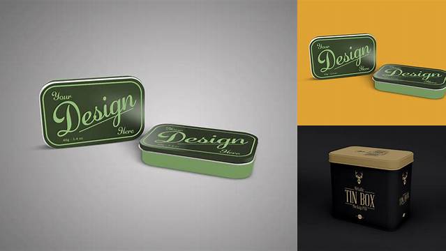 9749+ Octogonal Tin Box PSD Mockup Free PSD Mockup Resource