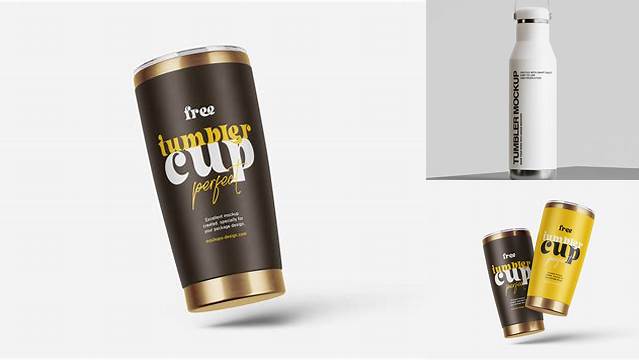 9754+ Free Tumbler Mockup Psd Easy Editable