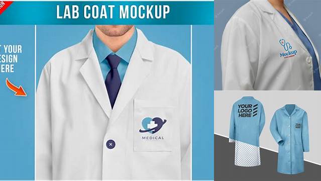 9757+ Lab Coat Mockup Free Modern Design PSD