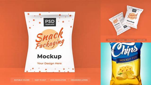 9760+ Snack Food Packaging PSD Mockup High-Quality Creative PSD