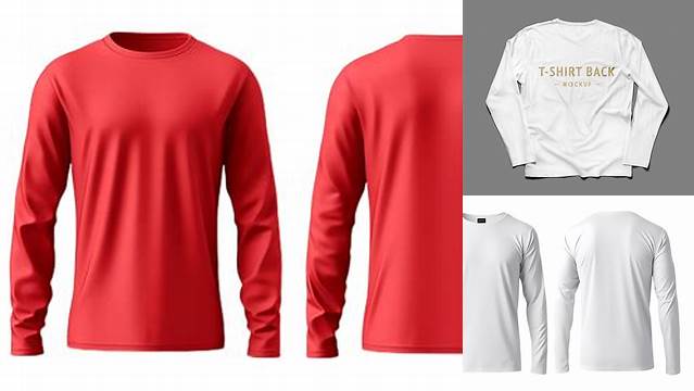 9761+ Mockup T Shirt Long Sleeve Hight Resolution