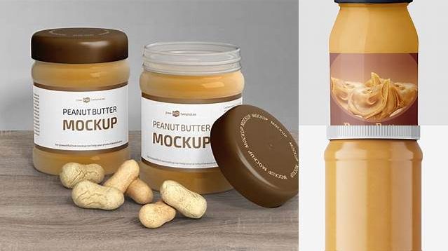 9762+ Peanut Spread PSD Mockup Advanced Free Graphic Template