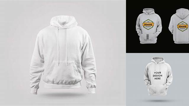 9765+ Free Mockup Hoodie High-Quality Editable PSD